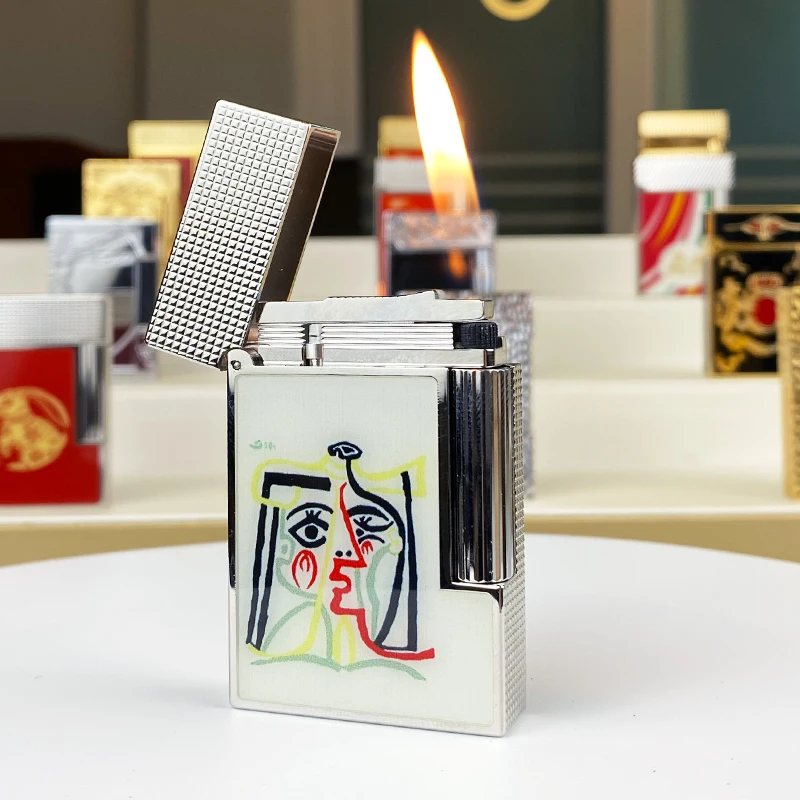 Памятное издание, роскошная бутановая зажигалка, одинарное и двойное пламя, пинг-звук, естественная краска, коптильня для сигарет 11278
Памятное издание, роскошная бутановая зажигалка, одинарное и двойное пламя, пинг-звук, естественная краска, коптильня для сигарет 11278