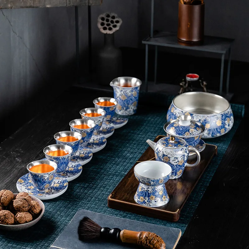Ceramic set, pure complete set of Kung Fu teacups to make tea, household teapot gift box
Ceramic set, pure complete set of Kung Fu teacups to make tea, household teapot gift box