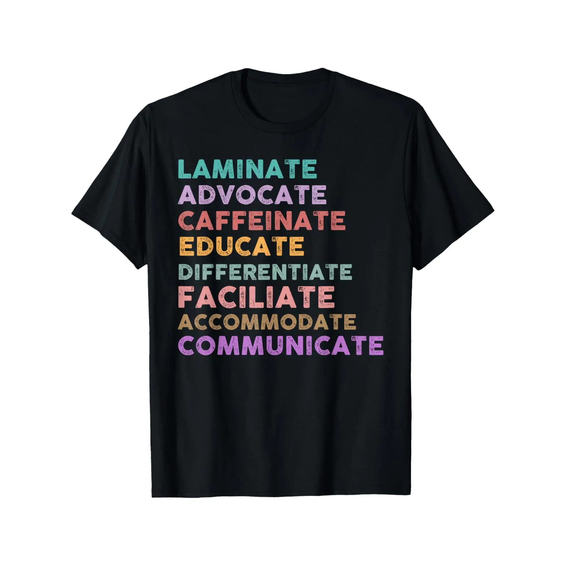 Teacher Life T-shirt Funny Laminated Advocate Caffeine Educate Differentiate Special Education SPED Gift Cotton Short Sleeve Top
Teacher Life T-shirt Funny Laminated Advocate Caffeine Educate Differentiate Special Education SPED Gift Cotton Short Sleeve Top