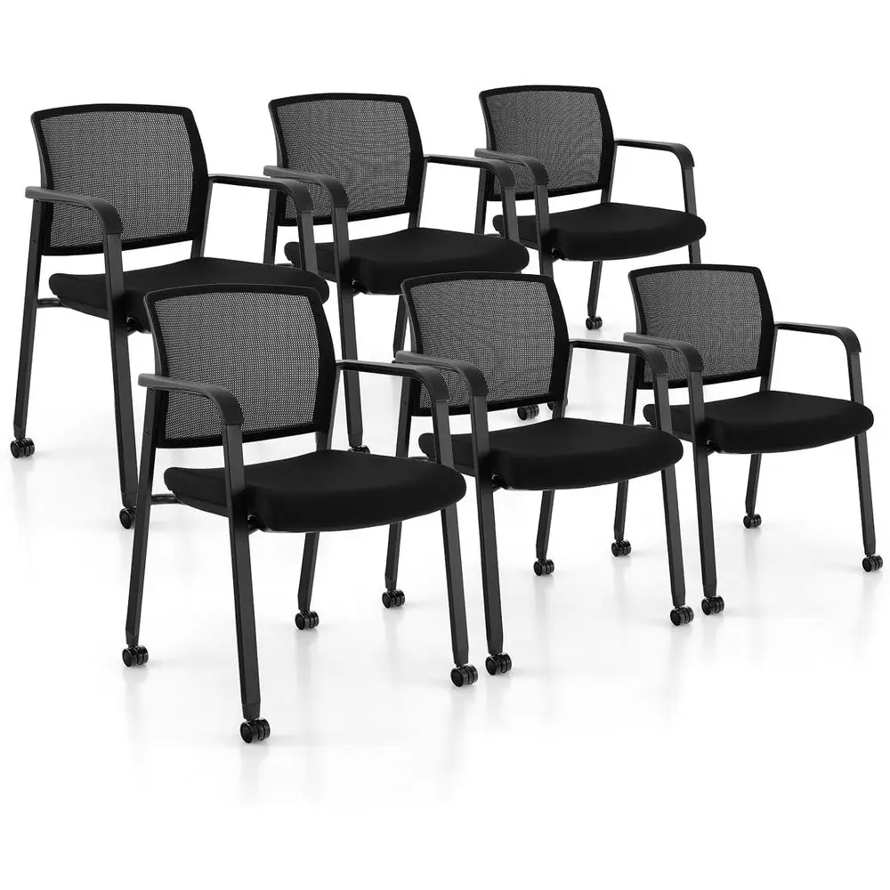 Складные офисные стулья с полиуретановыми колесами и подлокотниками, подходят для холлов, школ и конференц-залов, черные
Складные офисные стулья с полиуретановыми колесами и подлокотниками, подходят для холлов, школ и конференц-залов, черные