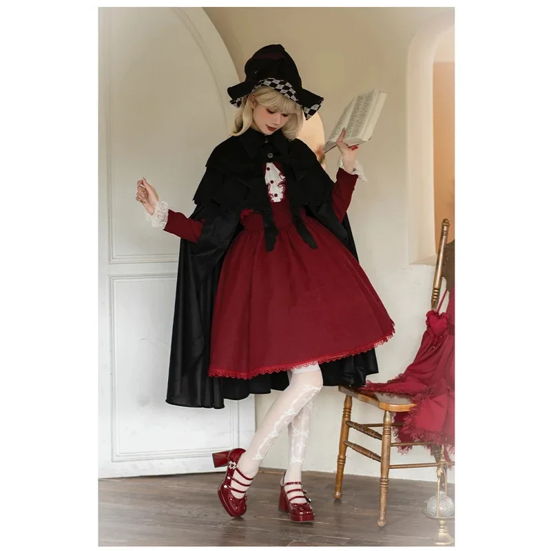 FC6Design Gothic Hundred Matching Piece Lapel Cape Detachable Cape Set Pilgrim Cross Lolita Autumn@FC8!
FC6Design Gothic Hundred Matching Piece Lapel Cape Detachable Cape Set Pilgrim Cross Lolita Autumn@FC8!