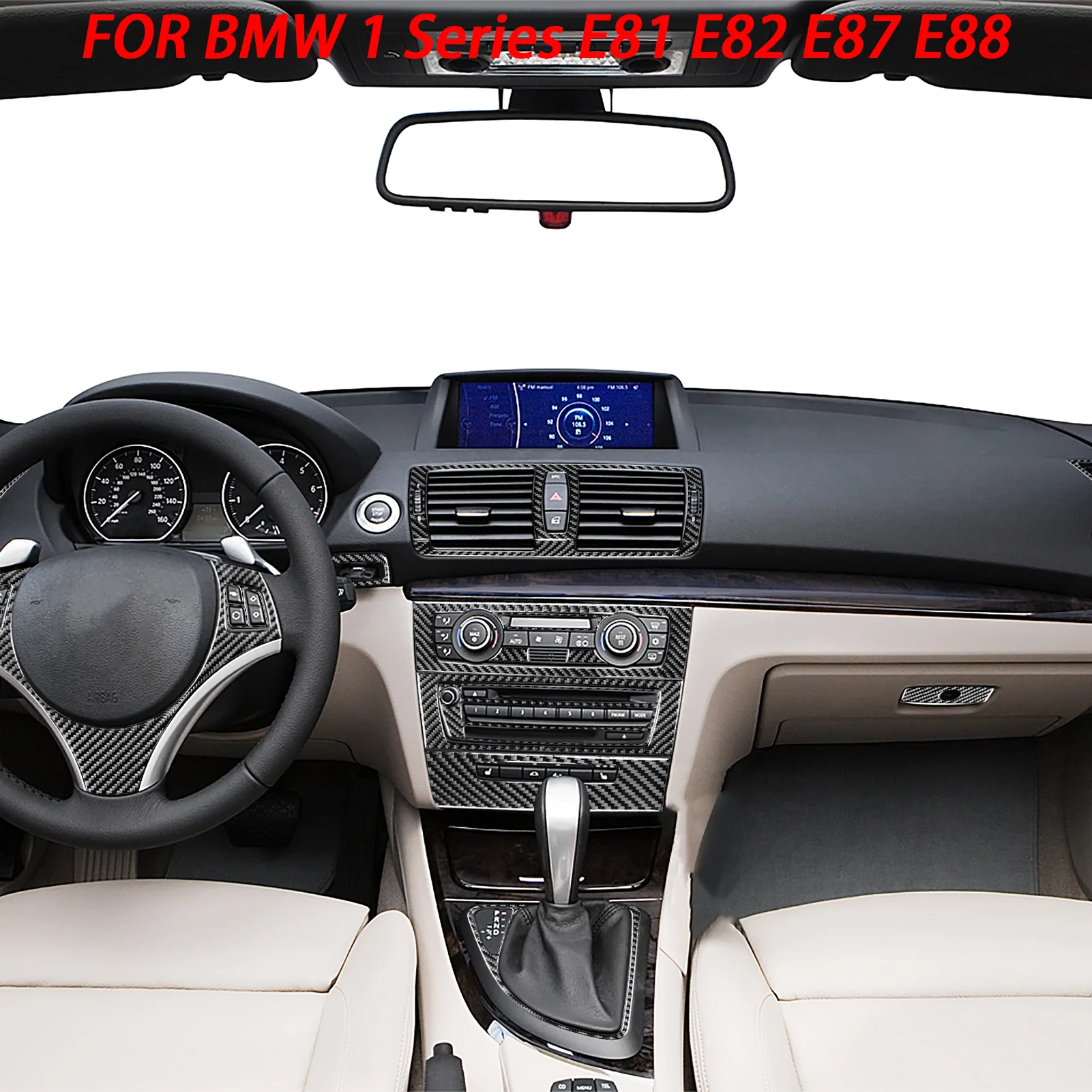 Gear Shift Knob Dashboard AC Outlet Carbon Fiber Cover For BMW E81 E82 E87 E88 1Series 2008-2013 Interior Accessories Stickers
Gear Shift Knob Dashboard AC Outlet Carbon Fiber Cover For BMW E81 E82 E87 E88 1Series 2008-2013 Interior Accessories Stickers