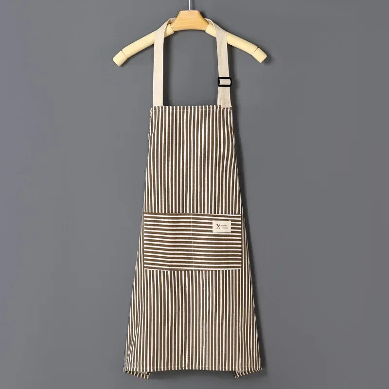 Cotton and linen colored striped apron thin cotton fabric apron anti fouling and oil proof apron
Cotton and linen colored striped apron thin cotton fabric apron anti fouling and oil proof apron