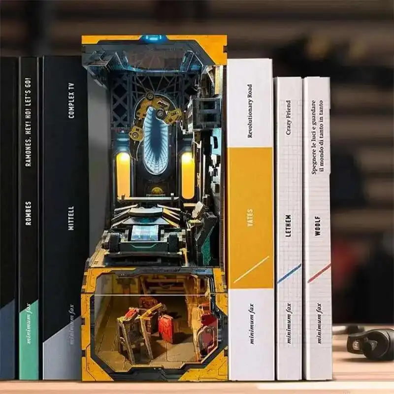 DIY Book Nook Insert Shelf Kits Wooden Miniature Model Kit Automotive Workshop Bookend Assembled Bookshelf Home Decor Gifts
DIY Book Nook Insert Shelf Kits Wooden Miniature Model Kit Automotive Workshop Bookend Assembled Bookshelf Home Decor Gifts