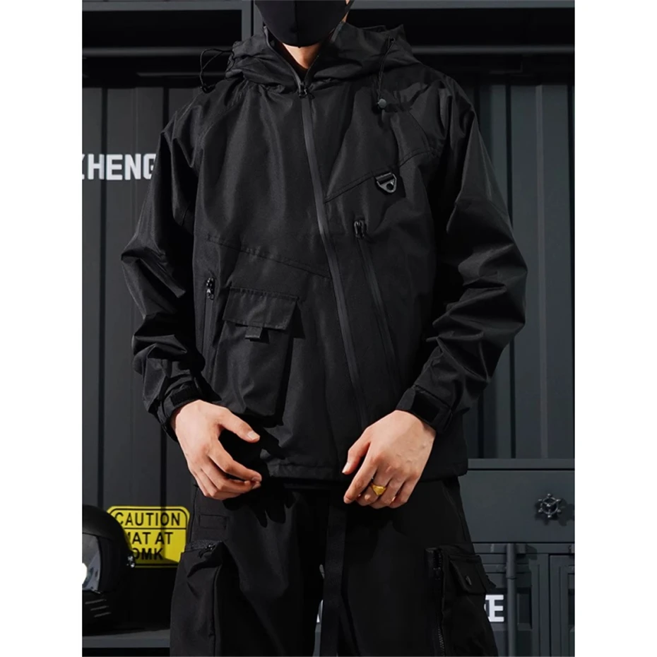 Techwear Tactical Jackets Men Large Pocket Vintage Windbreaker Mens Clothing Harajuku Oversized Fashion Casual Hooded Coats Male
Techwear Tactical Jackets Men Large Pocket Vintage Windbreaker Mens Clothing Harajuku Oversized Fashion Casual Hooded Coats Male