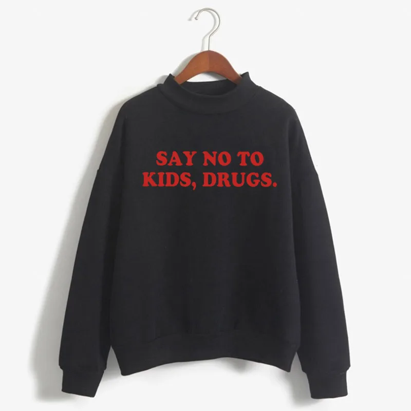 Say No To Kids, Drugs Print Women Sweatshirt Korean O-neck Knitted Pullover Thick Autumn Winter Candy Color Loose women Clothes
Say No To Kids, Drugs Print Women Sweatshirt Korean O-neck Knitted Pullover Thick Autumn Winter Candy Color Loose women Clothes