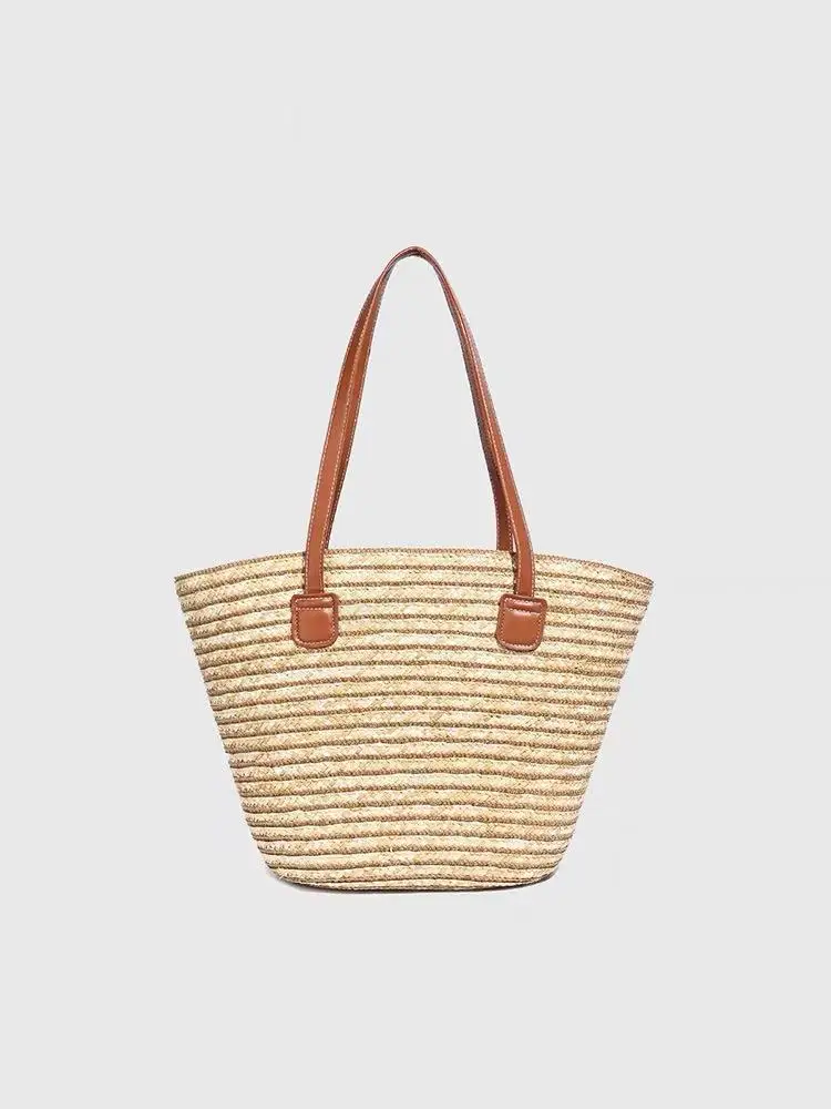Summer Vacation Holiday Beach Bag Large Capacity Bucket Bag Straw Woven Handmade Women Handbag Casual Tote Bag Shoulder Bag
Summer Vacation Holiday Beach Bag Large Capacity Bucket Bag Straw Woven Handmade Women Handbag Casual Tote Bag Shoulder Bag