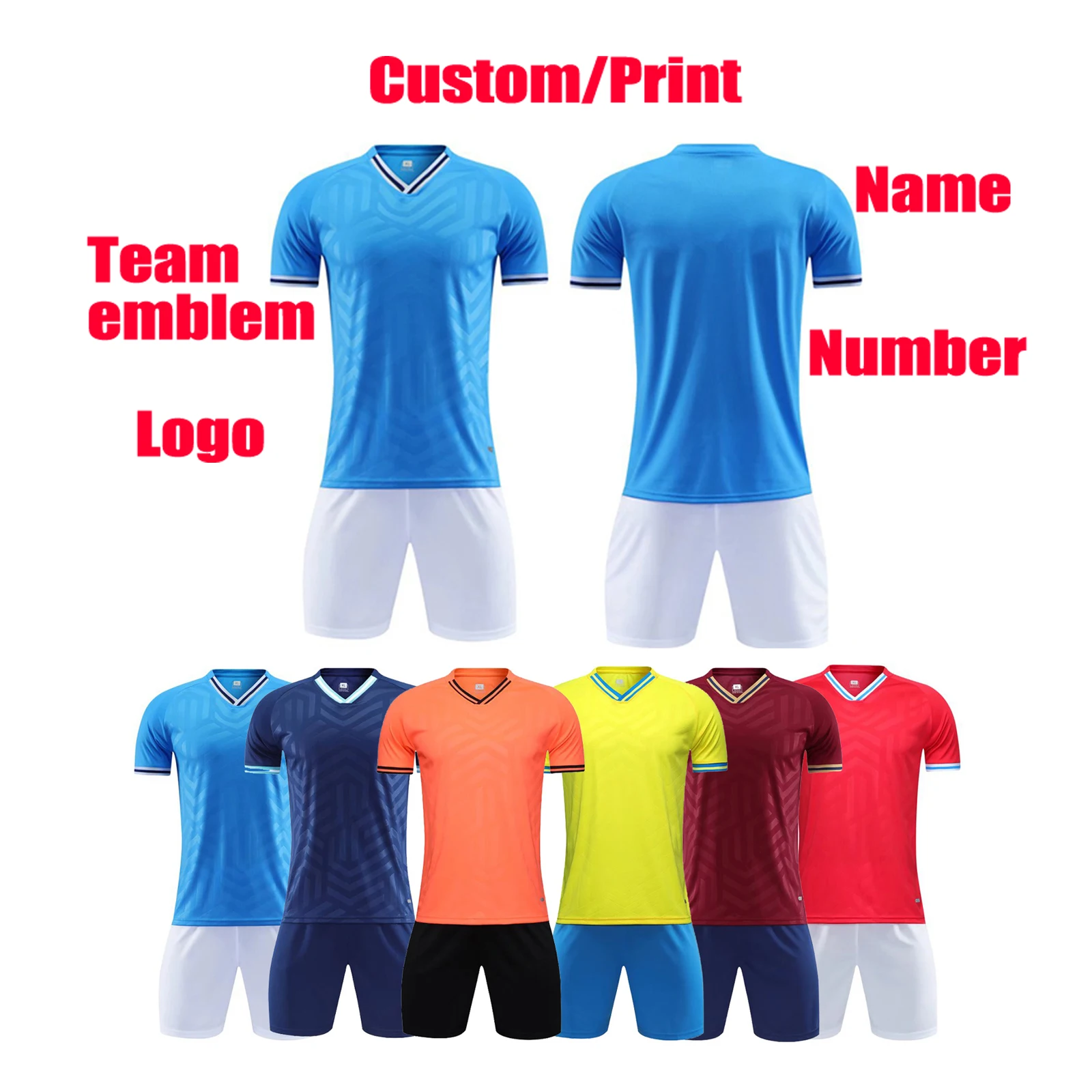 Football uniform customization Football training jersey DIY Adults and Kid Soccer Clothes jersey Sets Short Sleeve Tracksuit
Football uniform customization Football training jersey DIY Adults and Kid Soccer Clothes jersey Sets Short Sleeve Tracksuit