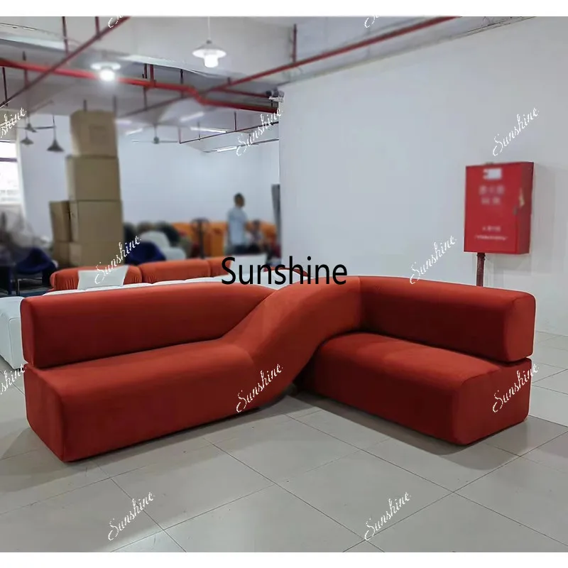 Solid wood living room casual irregular curved sofa
Solid wood living room casual irregular curved sofa