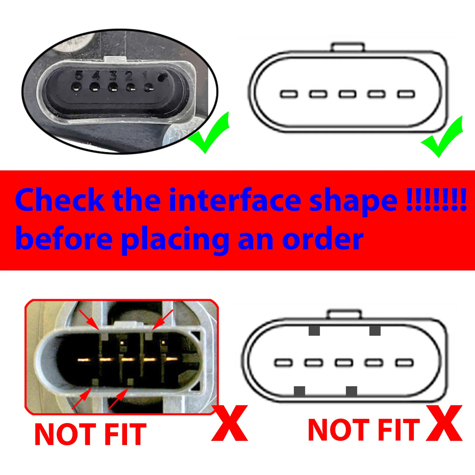 2x 5PIN For VW Eos Golf Jetta Passat Scirocco MAF Mass Air flow Meter Sensor Female Connector Plug Housing Wiring 1J0973705
2x 5PIN For VW Eos Golf Jetta Passat Scirocco MAF Mass Air flow Meter Sensor Female Connector Plug Housing Wiring 1J0973705