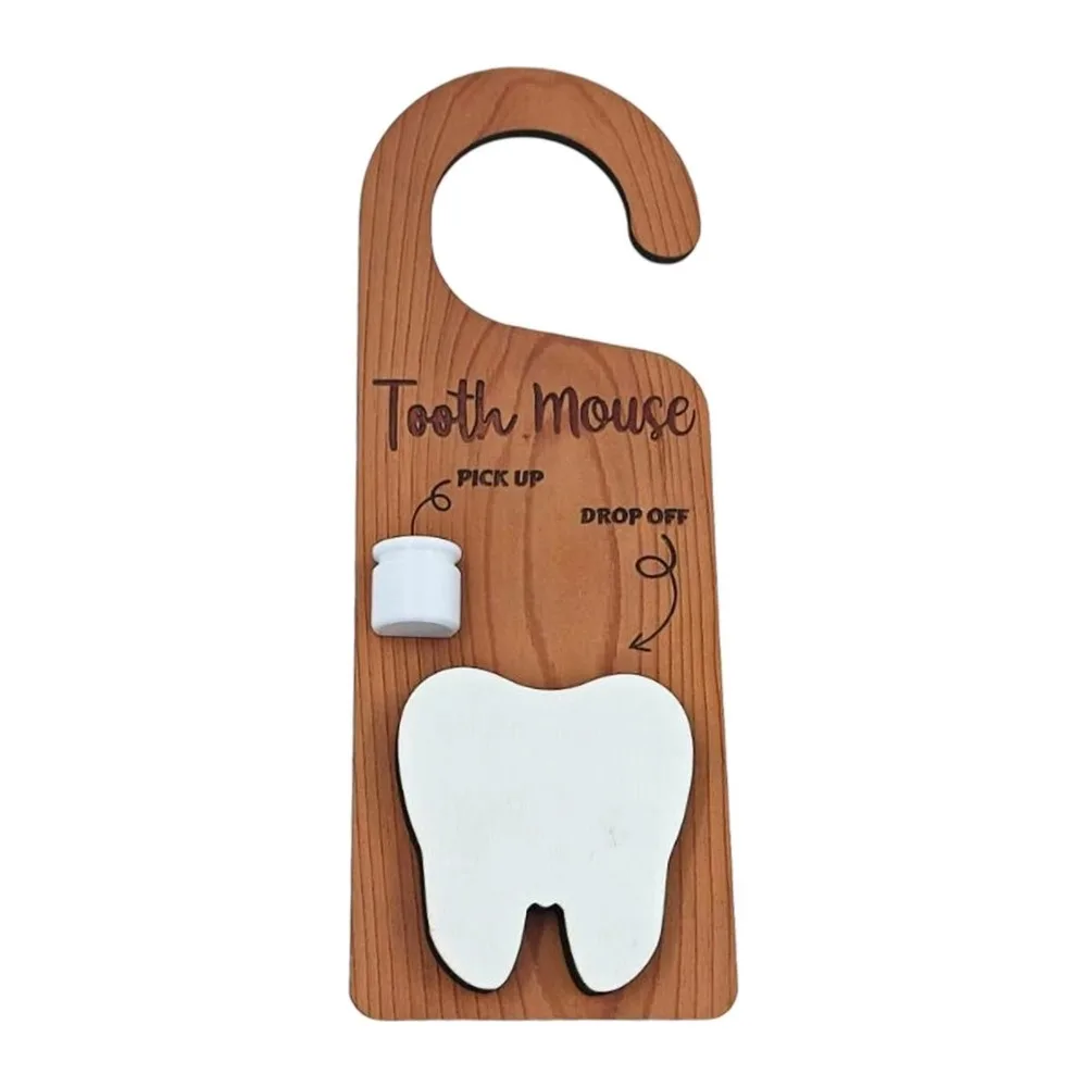Wooden Tooth Door Hanger Encourages Tooth Care Tooth Fairy Nursery Tooth Pick Up Box Lightweight Decorative
Wooden Tooth Door Hanger Encourages Tooth Care Tooth Fairy Nursery Tooth Pick Up Box Lightweight Decorative