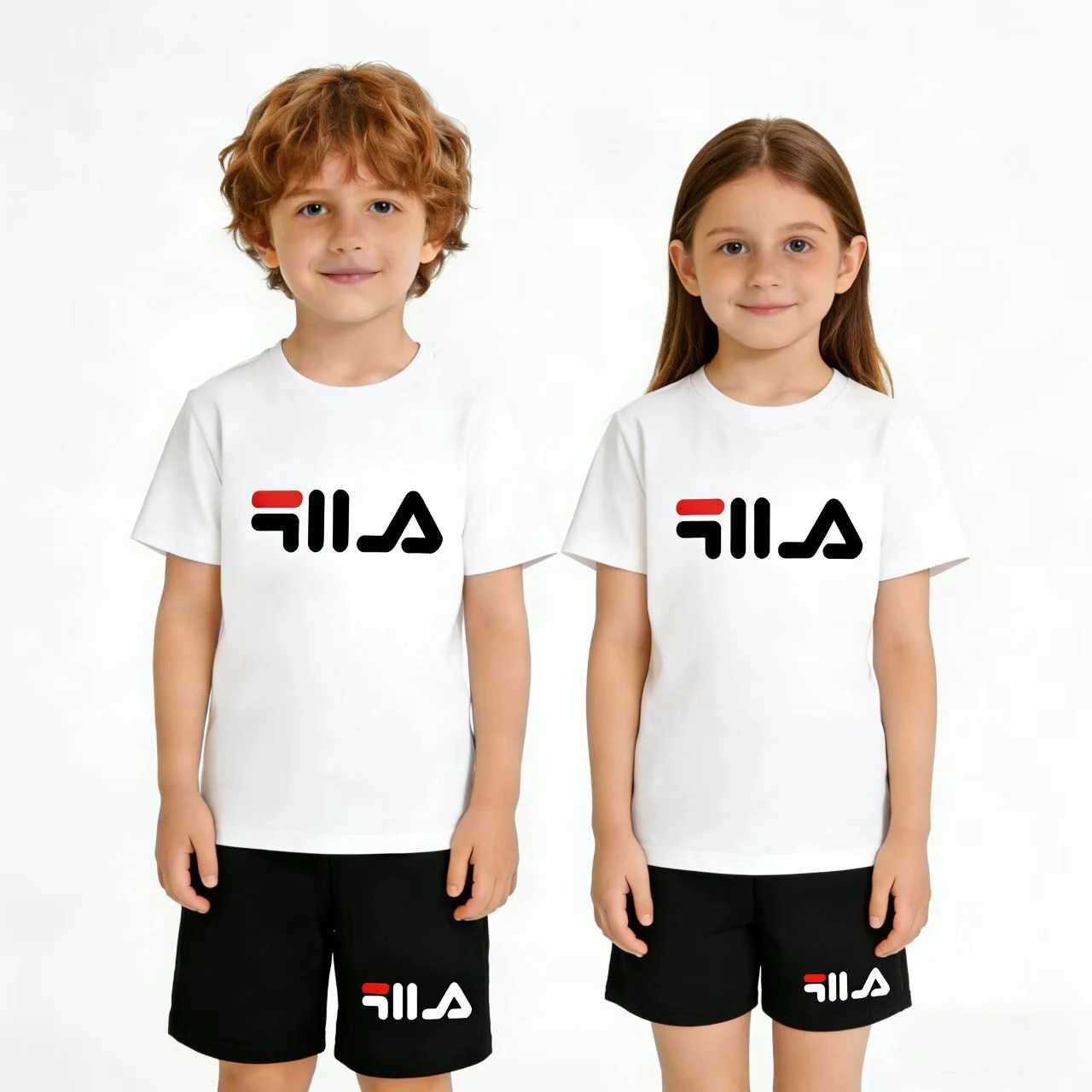 Kids T-shirt+Shorts 2P Summer Clothing Letter Print Boy Girl Toddler 3-12Yrs Sports Short-Sleeved Casual Beautiful Girl Cool Set
Kids T-shirt+Shorts 2P Summer Clothing Letter Print Boy Girl Toddler 3-12Yrs Sports Short-Sleeved Casual Beautiful Girl Cool Set