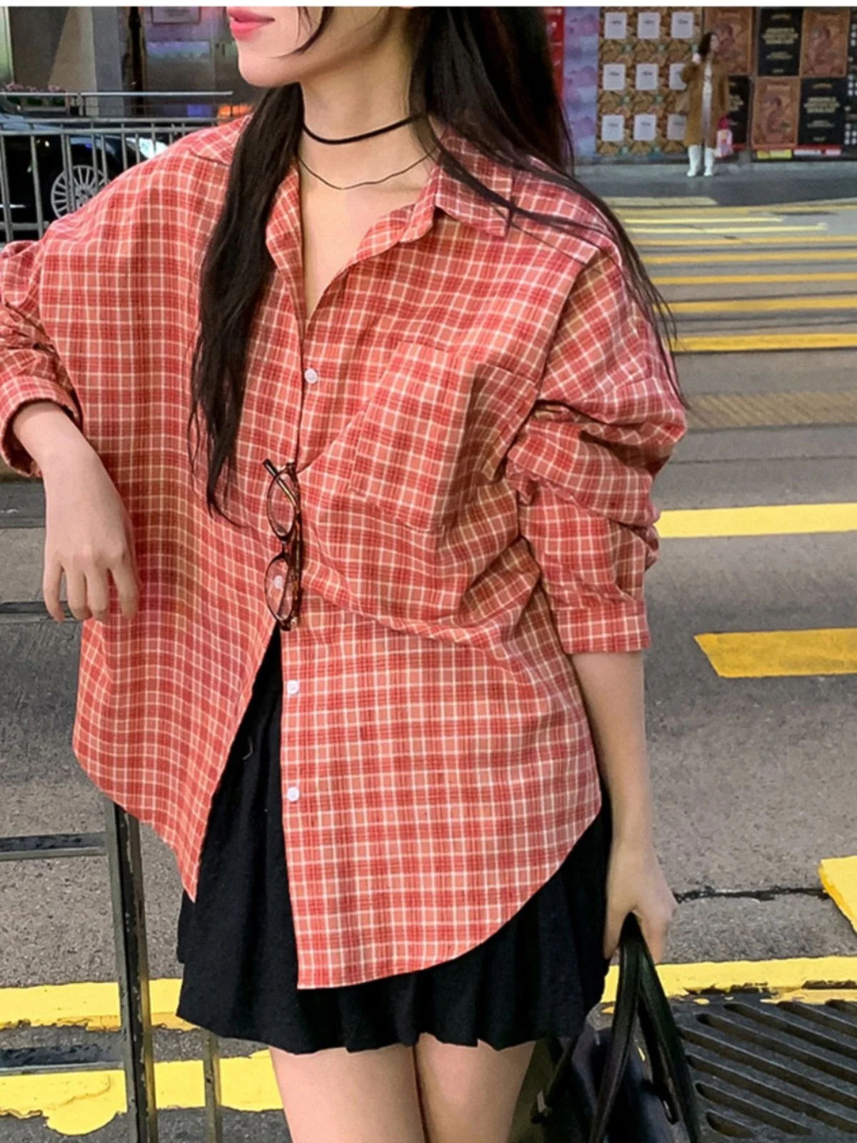 Retro Plaid Women's irt Korean Sle Spring Casual Loose Lazy School Sle Outerwear Long Sve Top Commute Faion
Retro Plaid Women's irt Korean Sle Spring Casual Loose Lazy School Sle Outerwear Long Sve Top Commute Faion