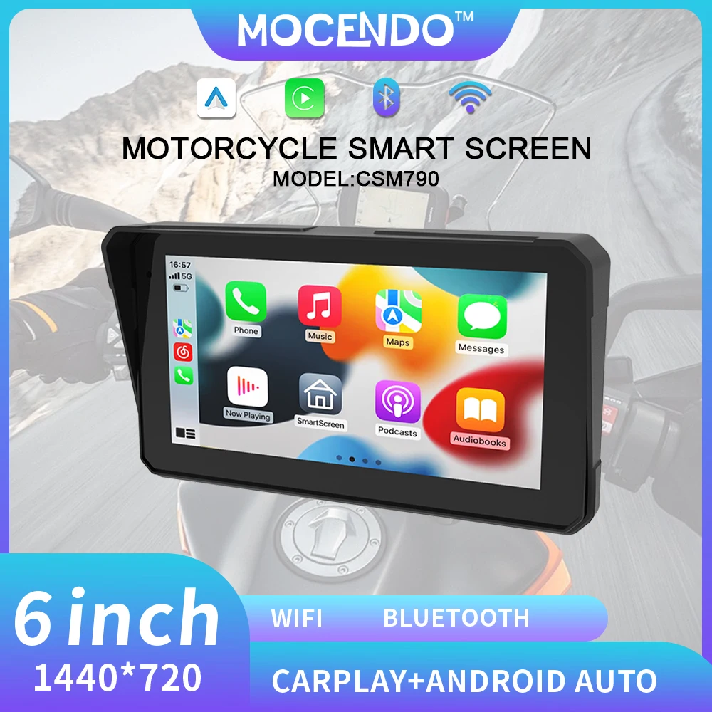 6 Inch Portable Motorcycle DVR GPS Navigation IPX8 Waterproof LCD Display For Wireless CarPlay Android Auto Multimedia Player
6 Inch Portable Motorcycle DVR GPS Navigation IPX8 Waterproof LCD Display For Wireless CarPlay Android Auto Multimedia Player