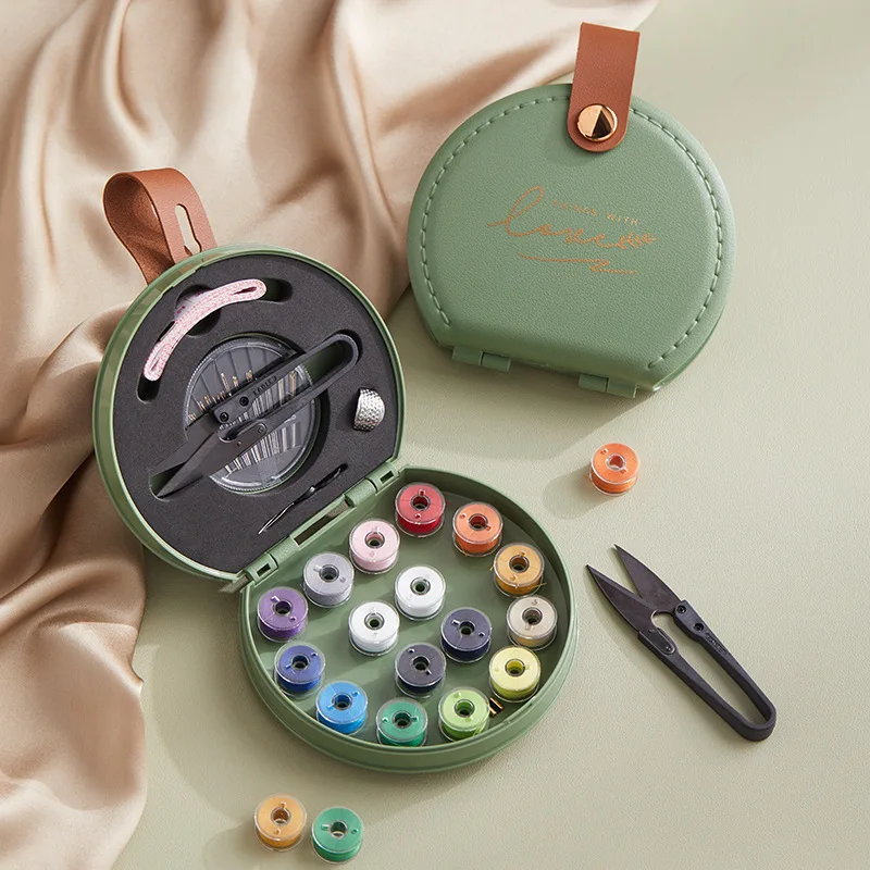 1 PC Sewing Kit Sewing Accessories Tape Measure Threader PU Leather Case Basic Sewing Repair Kits for Travel Adults Storage
1 PC Sewing Kit Sewing Accessories Tape Measure Threader PU Leather Case Basic Sewing Repair Kits for Travel Adults Storage