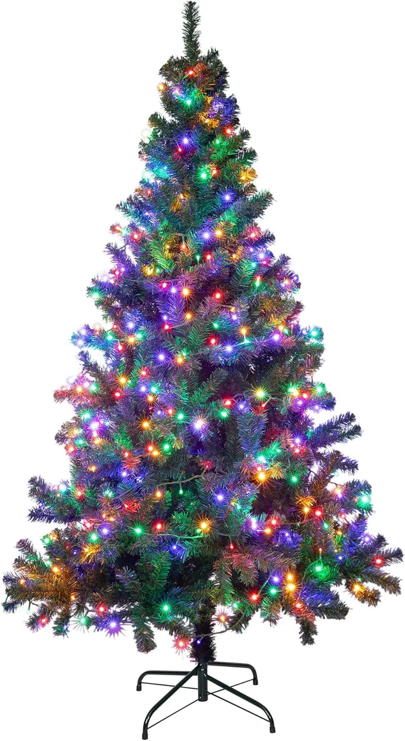 7.5Ft Premium Artificial Christmas Tree with 600 LED Multicolored String Lights and Durable Metal Stand, 8 Lighting Modes
7.5Ft Premium Artificial Christmas Tree with 600 LED Multicolored String Lights and Durable Metal Stand, 8 Lighting Modes
