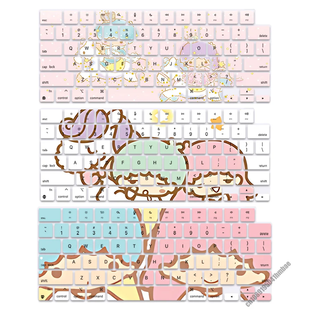 little twin star US Layout Soft Silicone Keyboard Cover for Macbook pro 14 M1 M2 M3 A2442 A2485 A2779 A2780 Air M2 A2681 A2941
little twin star US Layout Soft Silicone Keyboard Cover for Macbook pro 14 M1 M2 M3 A2442 A2485 A2779 A2780 Air M2 A2681 A2941
