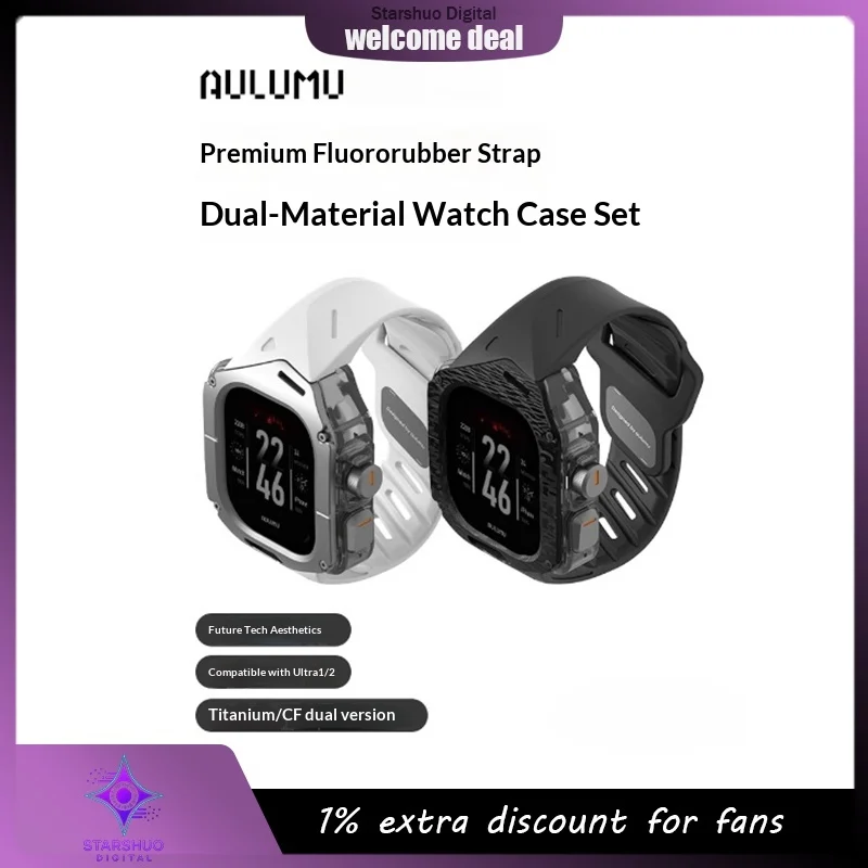 AULUMU Ultra1/2/3 Integrated Case Strap Dual-Material Titanium Alloy and Carbon Fiber Waterproof Breathable Fluororubber Strap
AULUMU Ultra1/2/3 Integrated Case Strap Dual-Material Titanium Alloy and Carbon Fiber Waterproof Breathable Fluororubber Strap