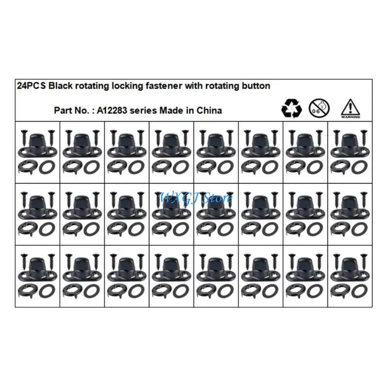 37JE Rotating Locking Fasteners for Canvas Covers, Metal Turn Button Hardware with Screws for Motorhome Boat Tent Tarp Mounting
37JE Rotating Locking Fasteners for Canvas Covers, Metal Turn Button Hardware with Screws for Motorhome Boat Tent Tarp Mounting