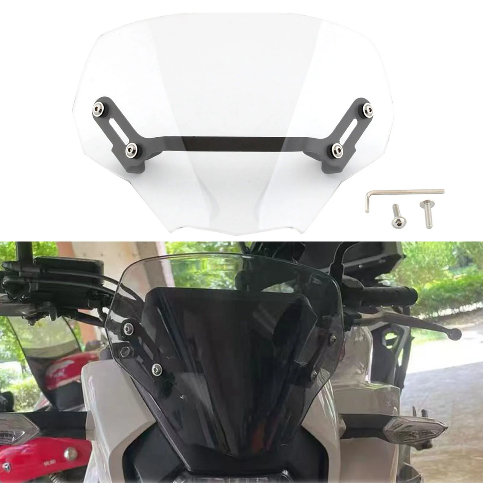 Front Windshield Windscreen Shield Motorcycle Accessories For Honda CB750 Hornet 2023 2024 2025
Front Windshield Windscreen Shield Motorcycle Accessories For Honda CB750 Hornet 2023 2024 2025
