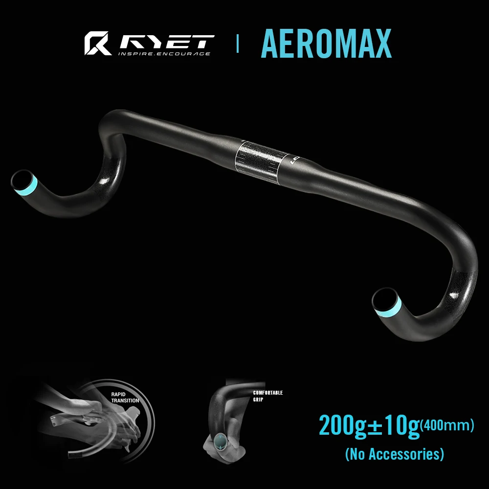 RYET Full Carbon Road Bike 31.8MM Handlebar Drop RHM Rapid Hand Movement Bicycle Handle bar 400/420/440/460 Cycling Sports Parts
RYET Full Carbon Road Bike 31.8MM Handlebar Drop RHM Rapid Hand Movement Bicycle Handle bar 400/420/440/460 Cycling Sports Parts