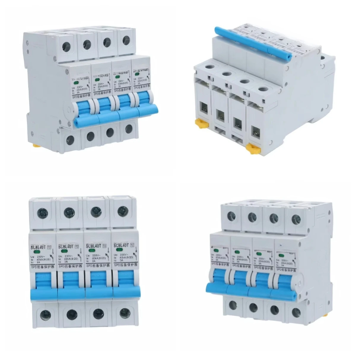 Intelligent Surge Protector SCB-L40T White, Low Voltage SPD Surge Protective Device
Intelligent Surge Protector SCB-L40T White, Low Voltage SPD Surge Protective Device