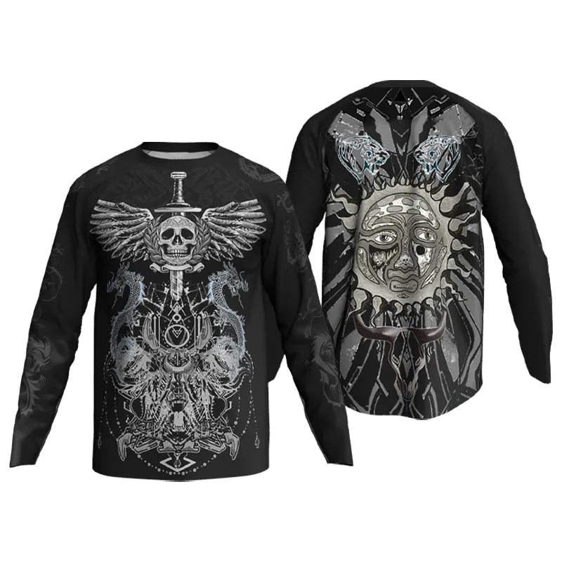 Long Sleeve Skull Sweater, MTB Clothing, Cycling Jersey, Sports Sweater, Road Motocross, Downhill Black T-Shirts, Off Enduro Top
Long Sleeve Skull Sweater, MTB Clothing, Cycling Jersey, Sports Sweater, Road Motocross, Downhill Black T-Shirts, Off Enduro Top