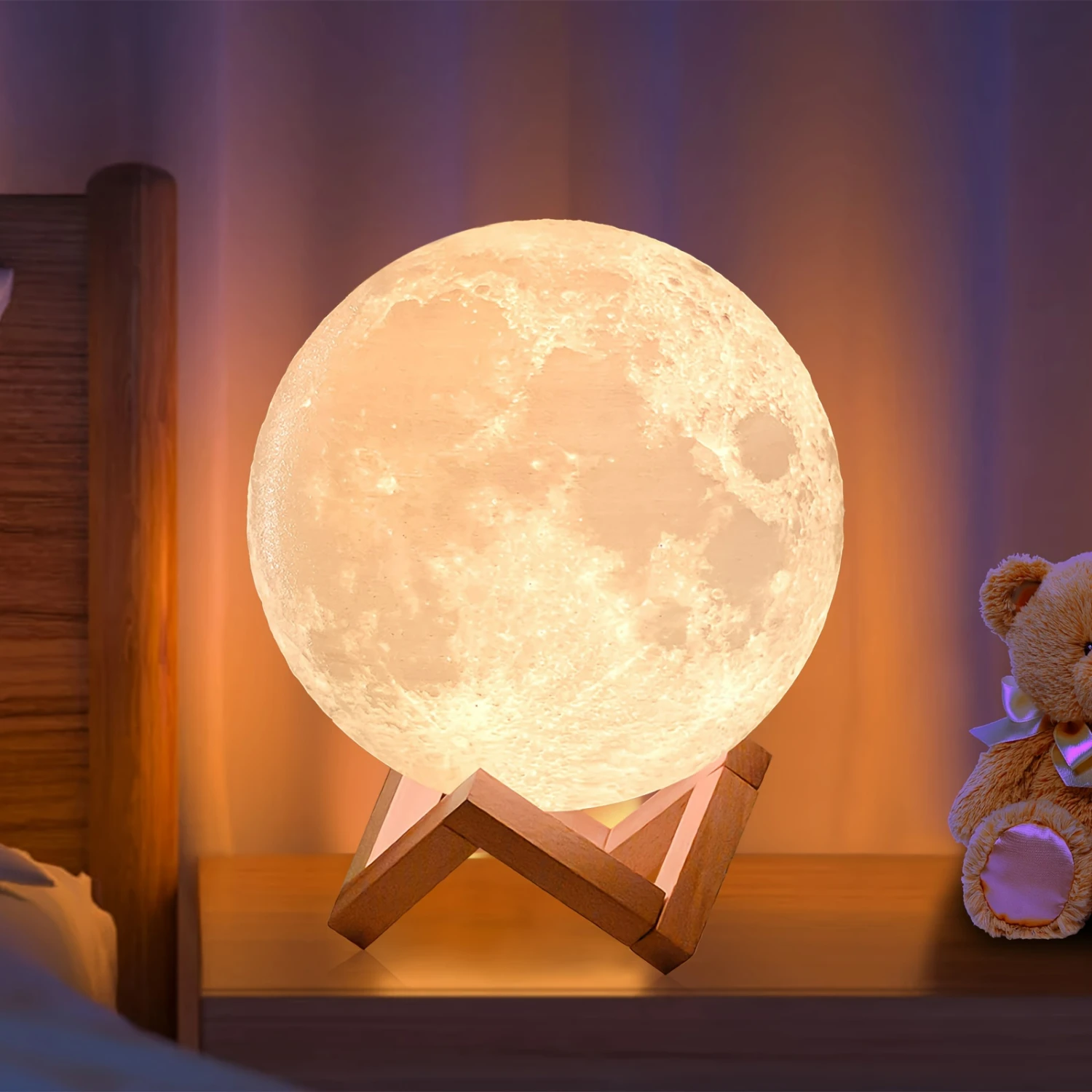 Gorgeous Moon Lamp Featuring 128 Stunning Colors, Crafted from Eco-friendly PLA Material Using Advanced 3D Printing Technology.
Gorgeous Moon Lamp Featuring 128 Stunning Colors, Crafted from Eco-friendly PLA Material Using Advanced 3D Printing Technology.