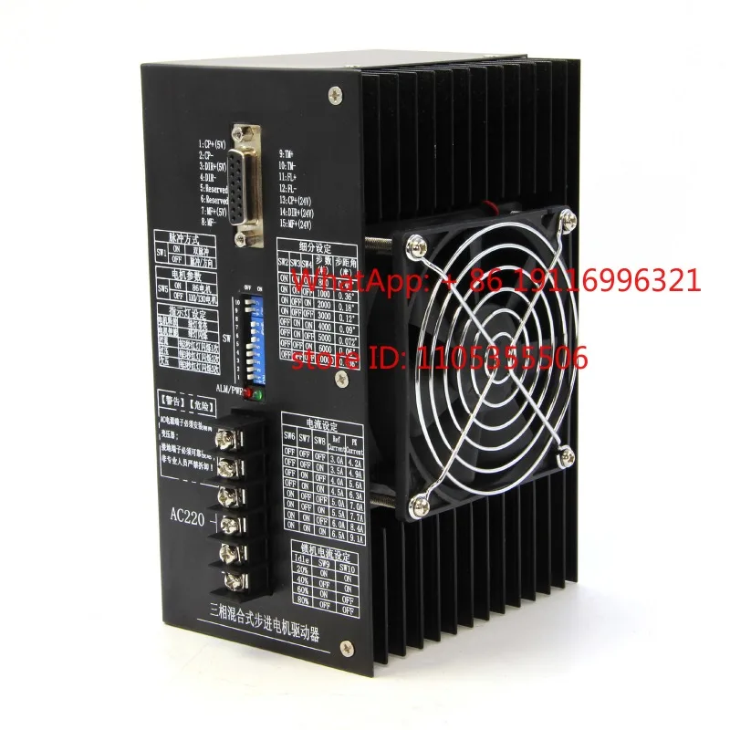 Three phase stepper driver 2291 hybrid high-voltage 220V9A high current with 110130 motor controller
Three phase stepper driver 2291 hybrid high-voltage 220V9A high current with 110130 motor controller