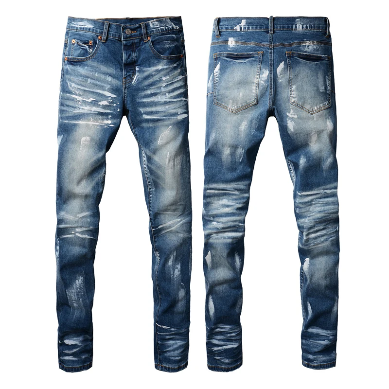 Streetwear Men's Jeans Vintage Do Old Skinny Straight Jeans White Painted Jeans Unsiex Pants Male
Streetwear Men's Jeans Vintage Do Old Skinny Straight Jeans White Painted Jeans Unsiex Pants Male