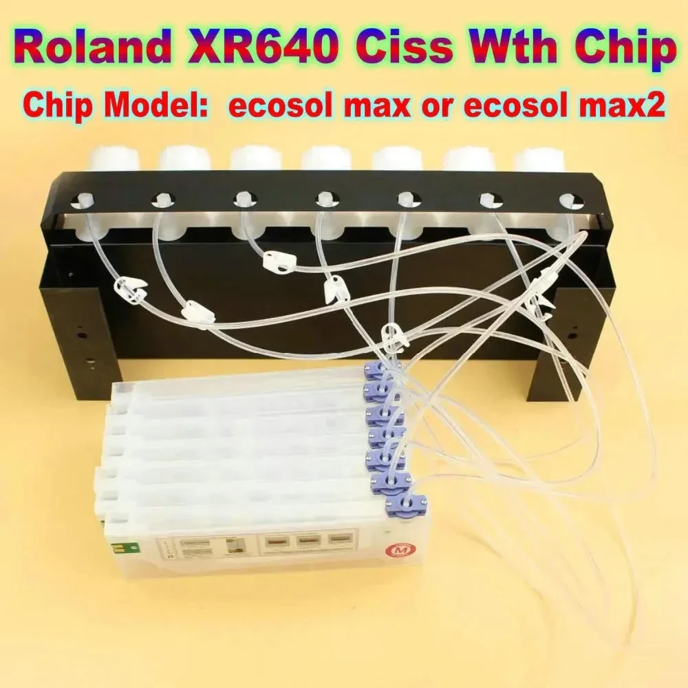 XR640 Ciss Bulk Ink Supply System for Roland XR640 Wth Chip Continuous Ink System With Permanent Auto Reset Chip Ecosol Max Max2
XR640 Ciss Bulk Ink Supply System for Roland XR640 Wth Chip Continuous Ink System With Permanent Auto Reset Chip Ecosol Max Max2