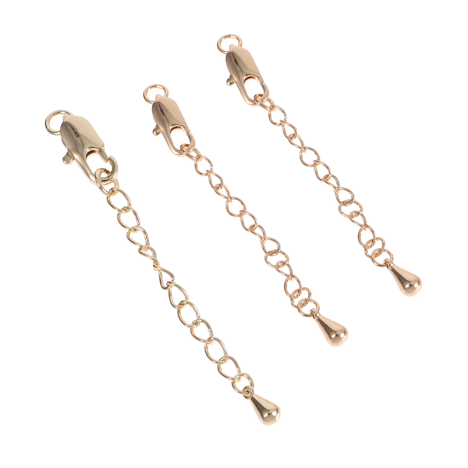 3 PCS Apparel Extension Chain Link Buckle Necklace Chains Alloy Extenders for Jewelry
3 PCS Apparel Extension Chain Link Buckle Necklace Chains Alloy Extenders for Jewelry