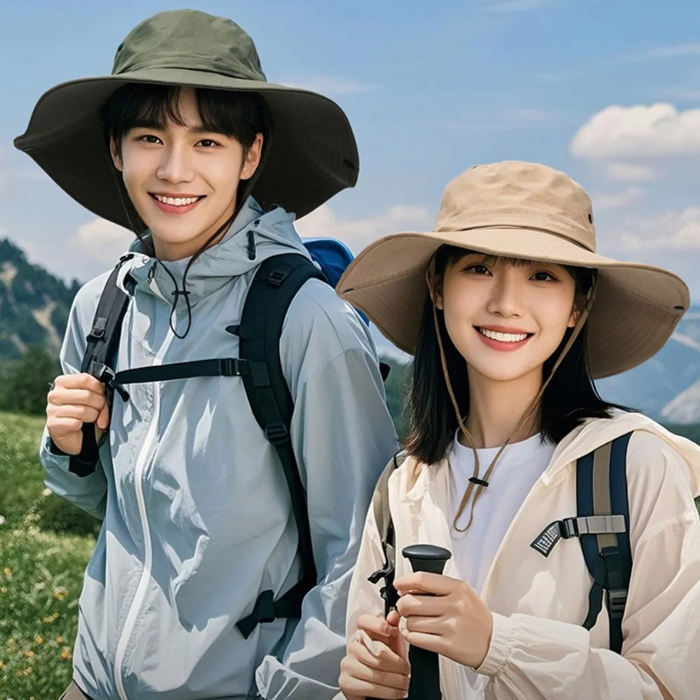 Breathable Quick-dry Hiking Fisherman Hat Big Brim UV Protection Drawstring Sun Hat Sunscreen Sunshade Men Bucket Cap Camping
Breathable Quick-dry Hiking Fisherman Hat Big Brim UV Protection Drawstring Sun Hat Sunscreen Sunshade Men Bucket Cap Camping