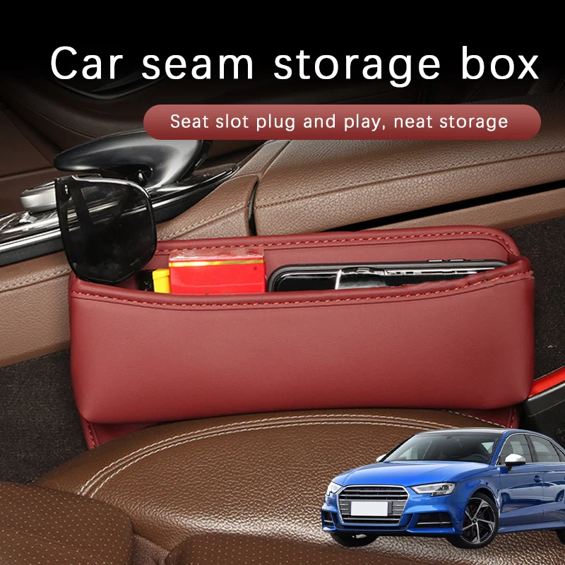 Leather Car Seat Gap Organizer Multifunction Console Storage Box Car Interior Storage Pocket For Audi S3 Decorative Accessories
Leather Car Seat Gap Organizer Multifunction Console Storage Box Car Interior Storage Pocket For Audi S3 Decorative Accessories