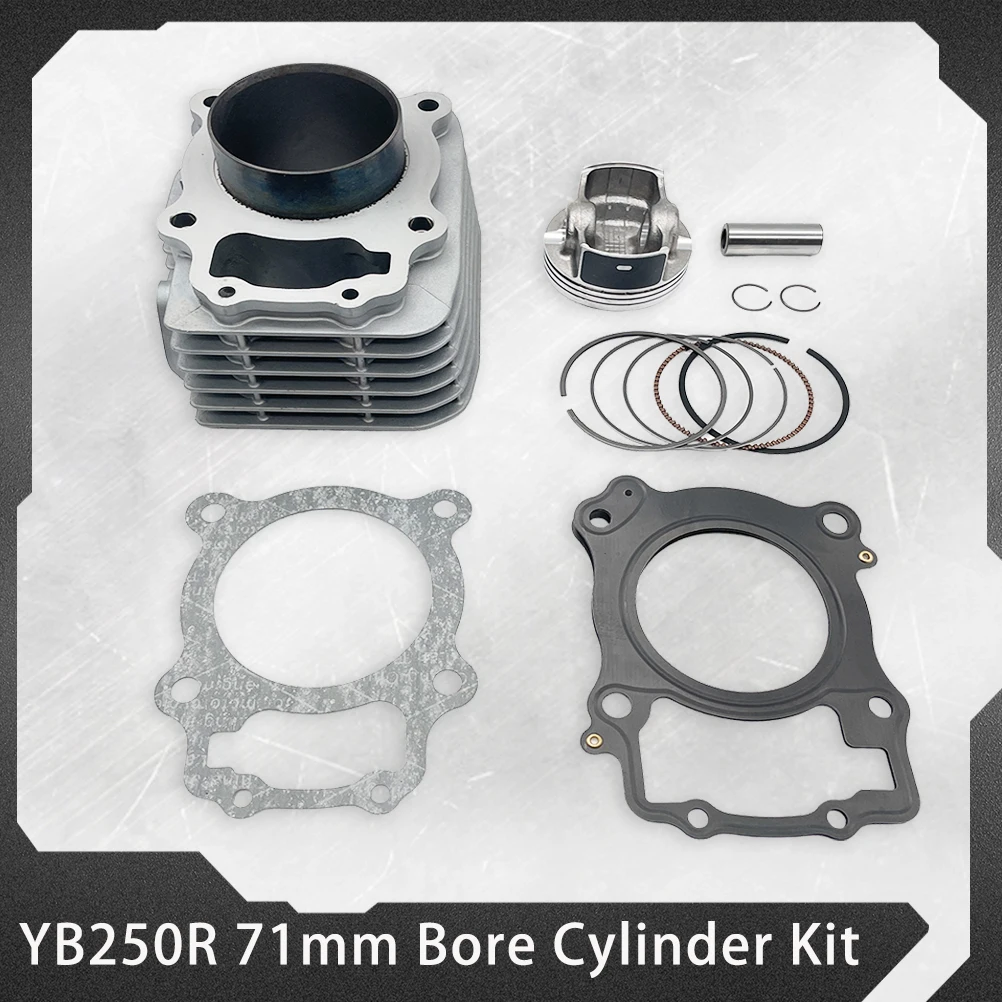 OTOM Motorcycle Cylinder Kit 71mm Cylinder Block Piston Ring Pin Gasket Set For KEWS K23 LONCIN YB250R Engine Parts
OTOM Motorcycle Cylinder Kit 71mm Cylinder Block Piston Ring Pin Gasket Set For KEWS K23 LONCIN YB250R Engine Parts