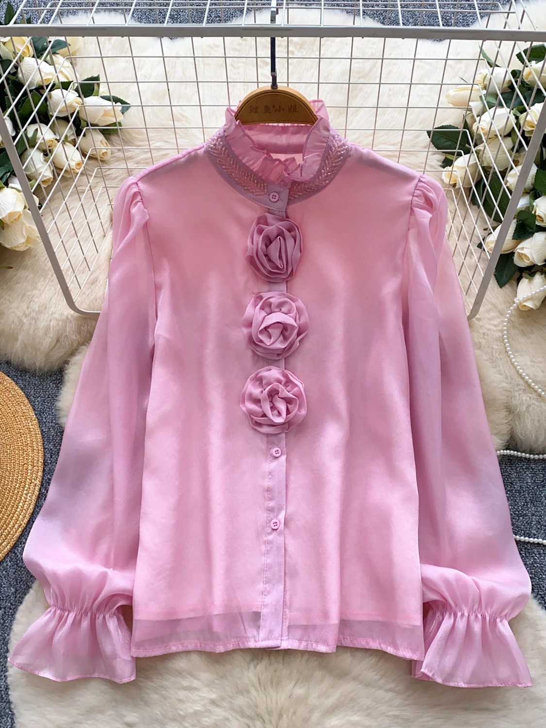 3D Floral Shirts Blouses Spring Women'S Clothing Office Lady Long Sleeve Blusas Para Mujer Tops Woman 2025 Fashion Party Camisas
3D Floral Shirts Blouses Spring Women'S Clothing Office Lady Long Sleeve Blusas Para Mujer Tops Woman 2025 Fashion Party Camisas