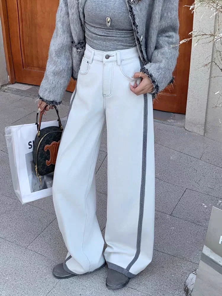 Women's White Lined Cowboy Pants Y2K Japanese Harajuku Streetwear 2000s Style Casual Aesthetics Retro Jeans Pants Clothing 2025
Women's White Lined Cowboy Pants Y2K Japanese Harajuku Streetwear 2000s Style Casual Aesthetics Retro Jeans Pants Clothing 2025