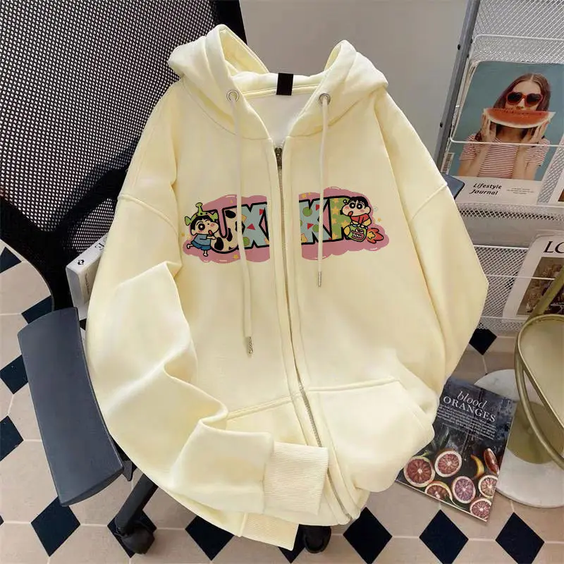 Creative Cartoon Children Zipper Cardigan Casual Versatile Thick Hooded Sweatshirt Kawaii Crayon Shin Chan Outer Garment Anime
Creative Cartoon Children Zipper Cardigan Casual Versatile Thick Hooded Sweatshirt Kawaii Crayon Shin Chan Outer Garment Anime