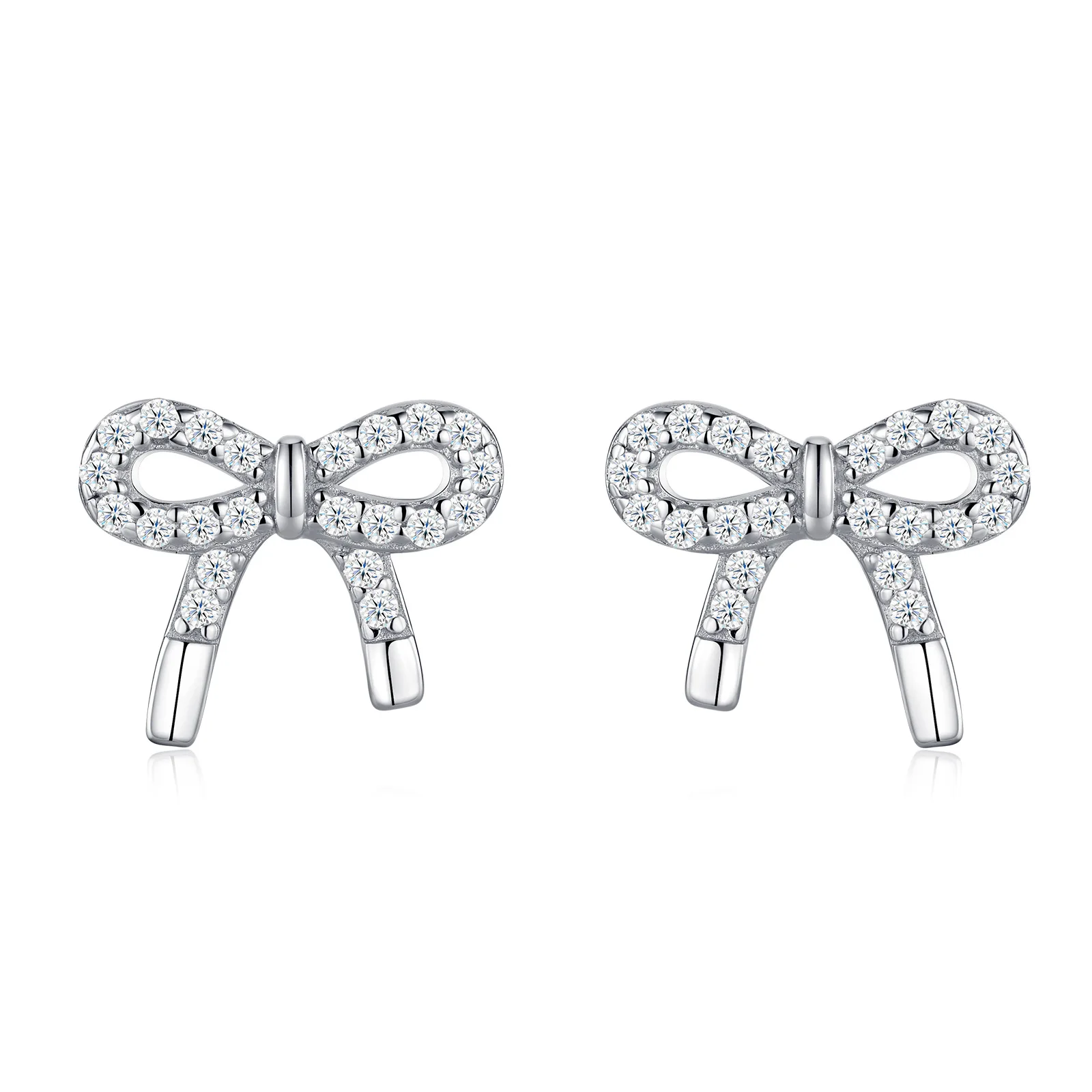 S925 Silver Bowknot Stud Earrings Pave Setting Moissanite High End Luxury Fashion Earrings Christmas Valentine's Day Gift
S925 Silver Bowknot Stud Earrings Pave Setting Moissanite High End Luxury Fashion Earrings Christmas Valentine's Day Gift