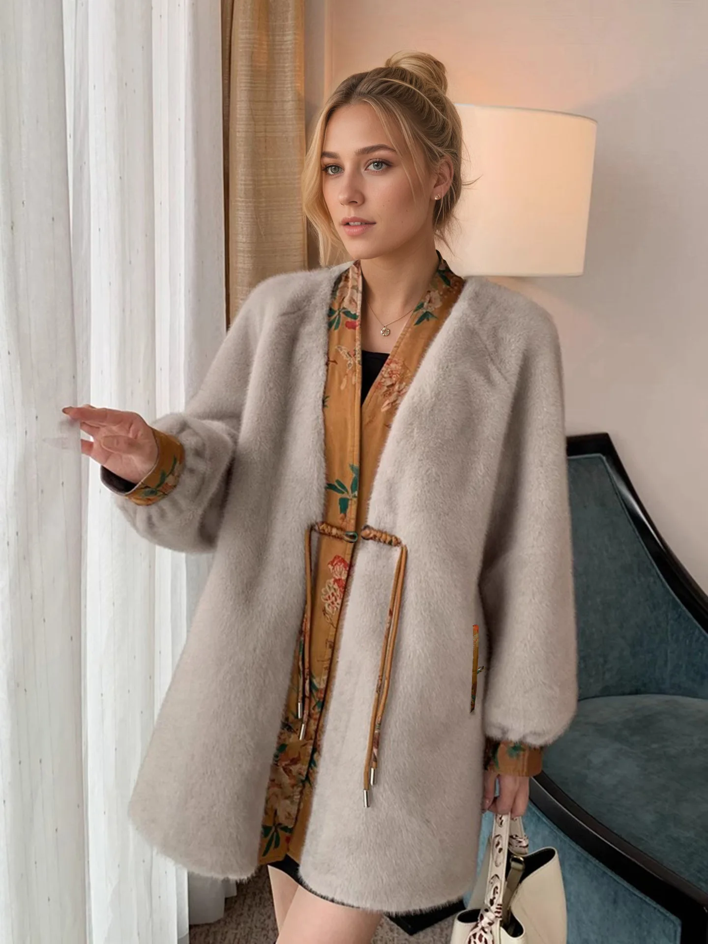 Faux Fur Jacket Woman Coats Womens Curly Over-Knee Evening Wife Fairy Warm Clothing Tender-Closure Modigirl Buttoned Collar Cute
Faux Fur Jacket Woman Coats Womens Curly Over-Knee Evening Wife Fairy Warm Clothing Tender-Closure Modigirl Buttoned Collar Cute