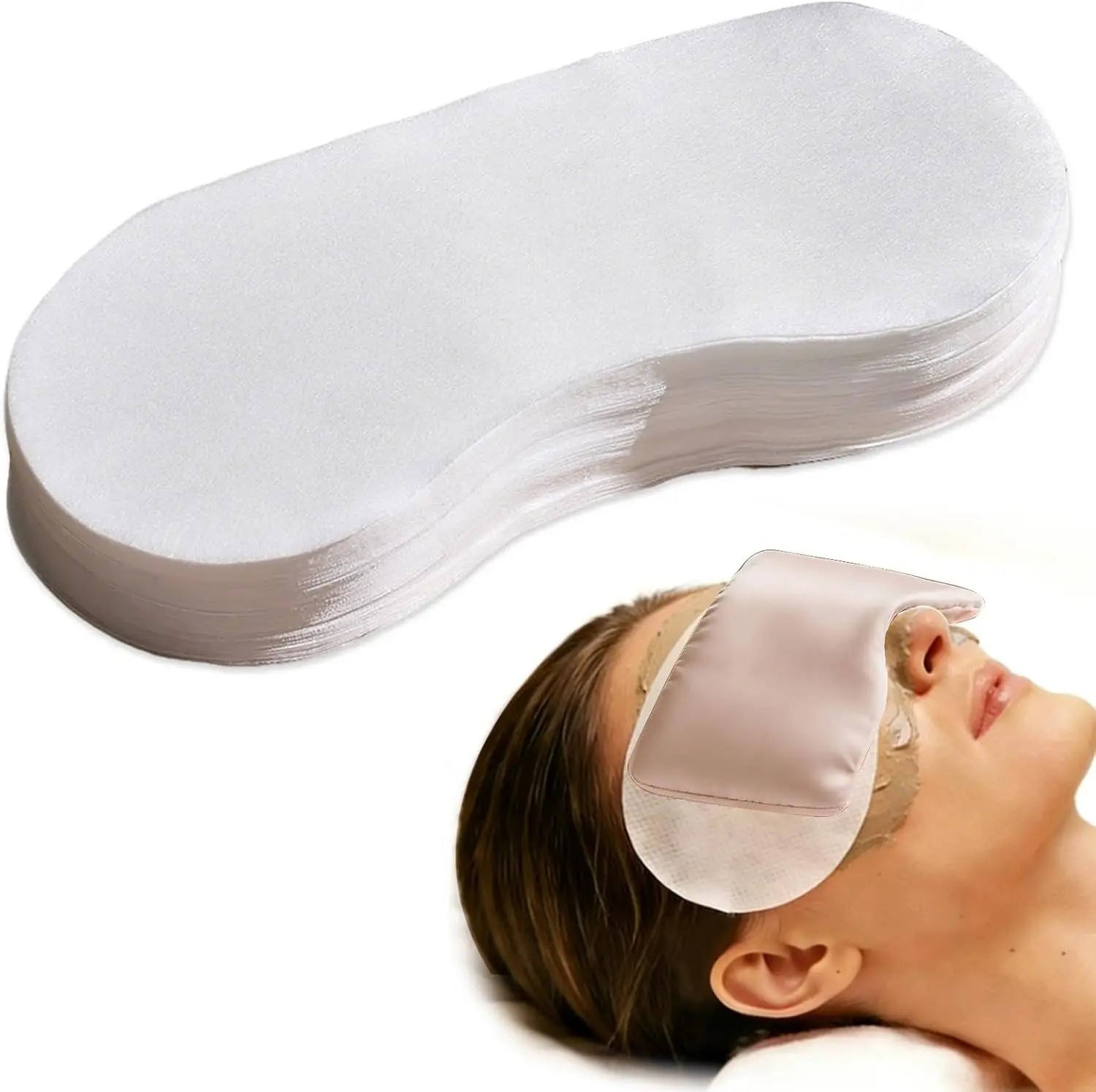Disposable Non Woven Eye Covers 100 Pack for Facials Spa Skincare
Disposable Non Woven Eye Covers 100 Pack for Facials Spa Skincare