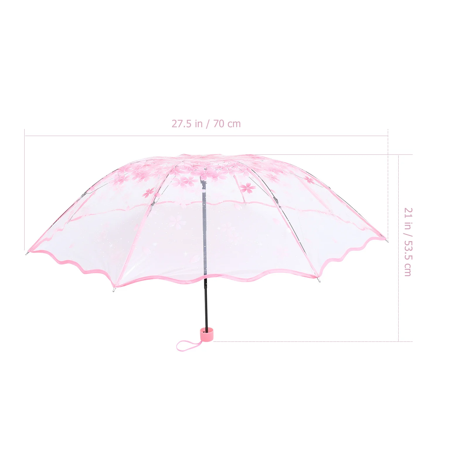 Folding Umbrella Creative Floral Design Lightweight Portable Rain Sun Protection Transparent Travel Umbrella
Folding Umbrella Creative Floral Design Lightweight Portable Rain Sun Protection Transparent Travel Umbrella