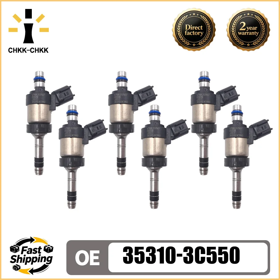 CHKK-CHKK 6PCS Fuel Injectors Nozzle 35310-3C550 For 2014-2018 Kia Cadenza Sorento Sedona 3.3L
CHKK-CHKK 6PCS Fuel Injectors Nozzle 35310-3C550 For 2014-2018 Kia Cadenza Sorento Sedona 3.3L