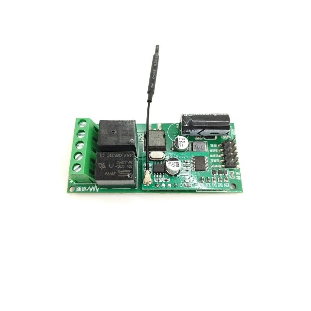 433MHz DC Brushed Motor Driver Wireless Remote Control for Smart Curtain 5V-60V Forward Reverse Controller Self-locking Jog Mode
433MHz DC Brushed Motor Driver Wireless Remote Control for Smart Curtain 5V-60V Forward Reverse Controller Self-locking Jog Mode