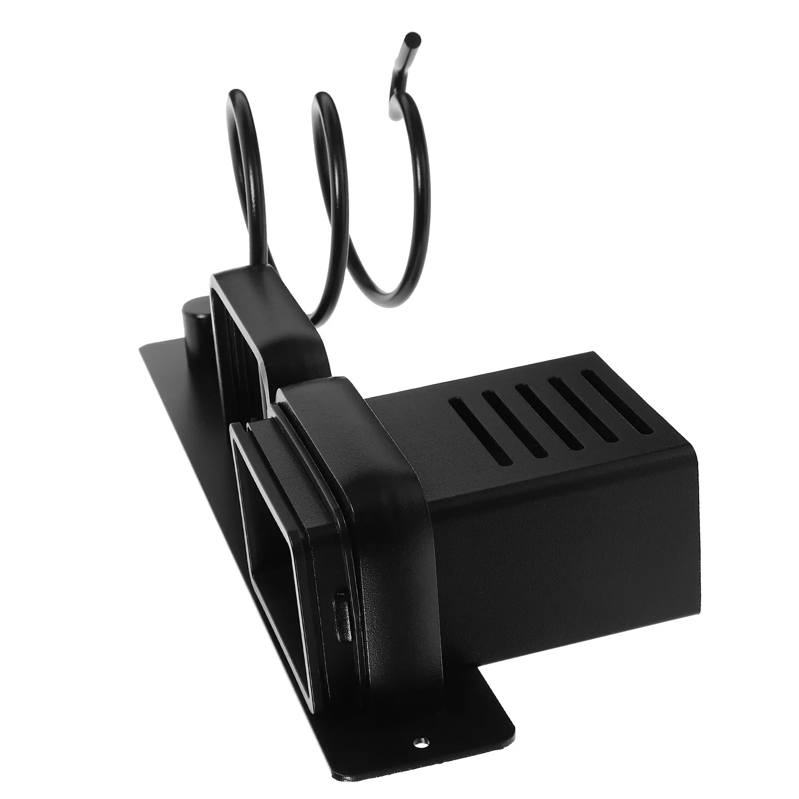 Wall Mounted Hair Dryer Holder Space Saving Bathroom Organizer Rack with Multiple Compartments for Hair Tools Storage Modern
Wall Mounted Hair Dryer Holder Space Saving Bathroom Organizer Rack with Multiple Compartments for Hair Tools Storage Modern