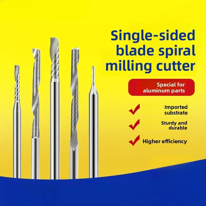 1pc Single Flute Spiral End Mill Aluminum Milling Cutter CNC 3D Engraving Carving Bit For Woodworking Acrylic ACM Milling
1pc Single Flute Spiral End Mill Aluminum Milling Cutter CNC 3D Engraving Carving Bit For Woodworking Acrylic ACM Milling