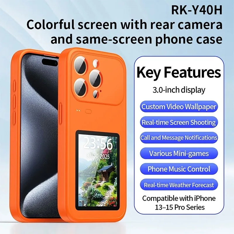Dynamic Phone Case,photo Transfer,video Playback,touch Screen,multifunctional Bluetooth Phone Cover for iPhone 13 14 15 16 17
Dynamic Phone Case,photo Transfer,video Playback,touch Screen,multifunctional Bluetooth Phone Cover for iPhone 13 14 15 16 17