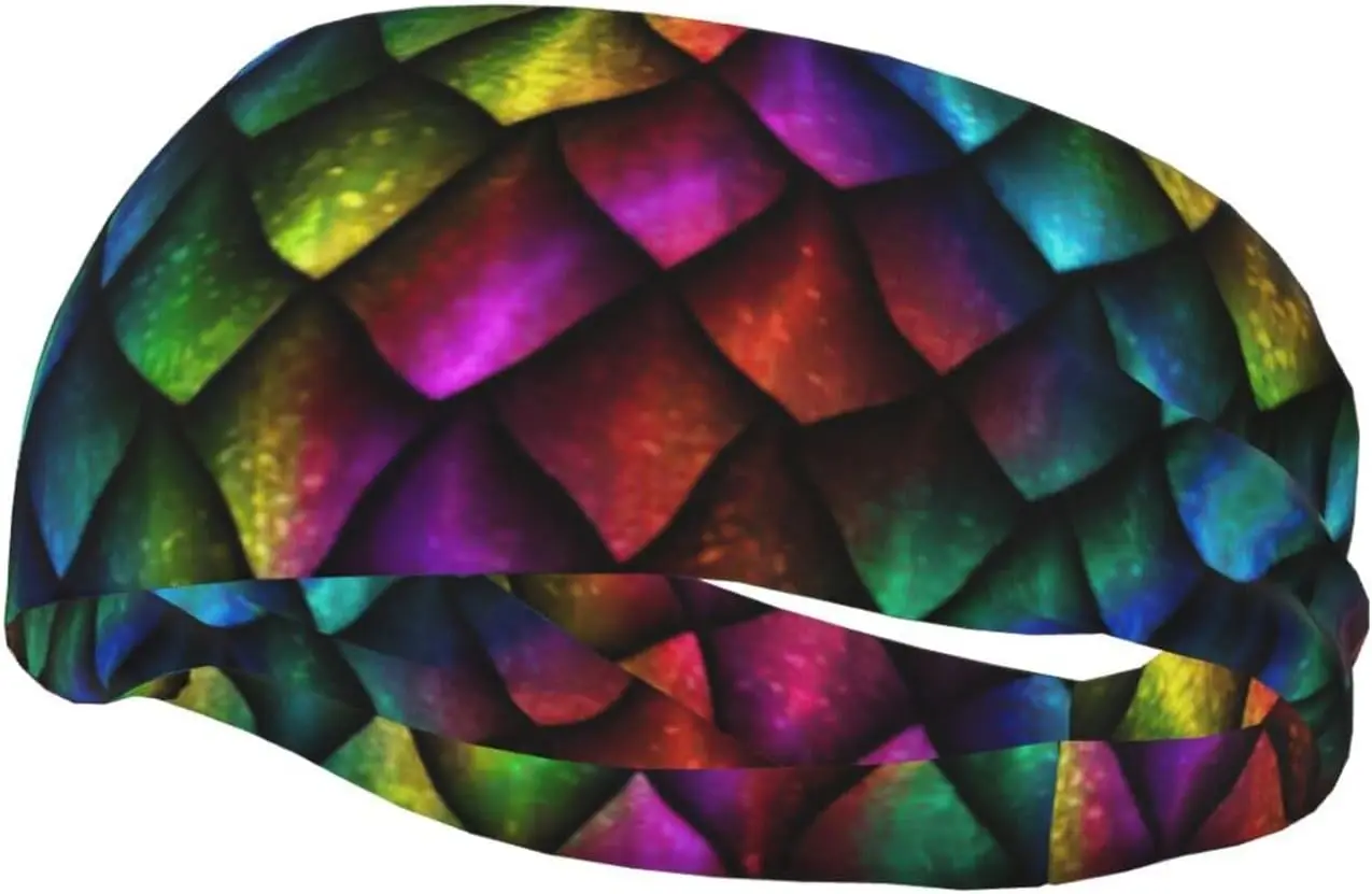 Dragon Scale Print Sports Headbands Sweatband Workout Headband Moisture Wicking Sweatband for Yoga Running
Dragon Scale Print Sports Headbands Sweatband Workout Headband Moisture Wicking Sweatband for Yoga Running
