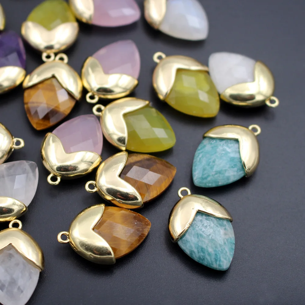 6pcs 25x18mm Colors Faceted Natural Stone Drops Point Charms Pendant DIY for Women Statement Earrings Chain Necklace Crafts
6pcs 25x18mm Colors Faceted Natural Stone Drops Point Charms Pendant DIY for Women Statement Earrings Chain Necklace Crafts