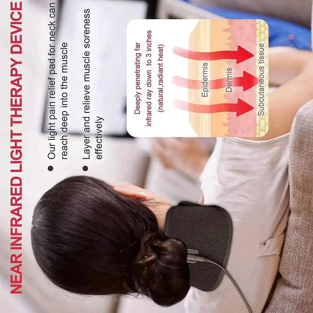 Red Light Therapy for Tension Headaches - Wearable Neck Wrap with 3 Intensity Levels
Red Light Therapy for Tension Headaches - Wearable Neck Wrap with 3 Intensity Levels